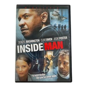Inside Man (DVD, 2006) Widescreen Crime, Thriller, Denzel Washington, Clive Owen